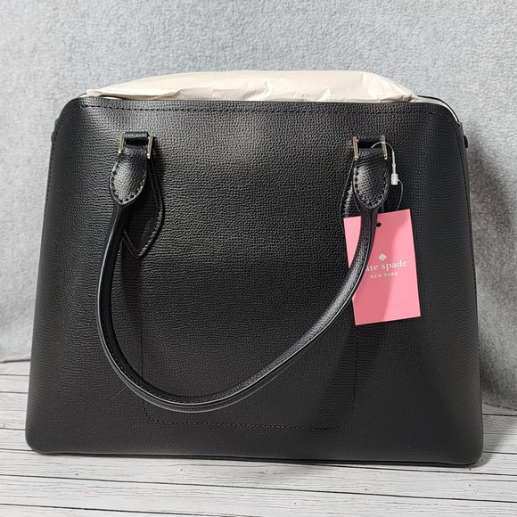Kate Spade Large Satchel Womens Black Darcy WKR00437 Handbag Tote Purse NWT - Picture 4 of 16